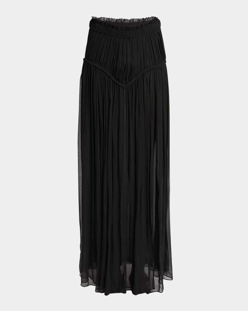 Rolande Maxi Chiffon Silk Skirt